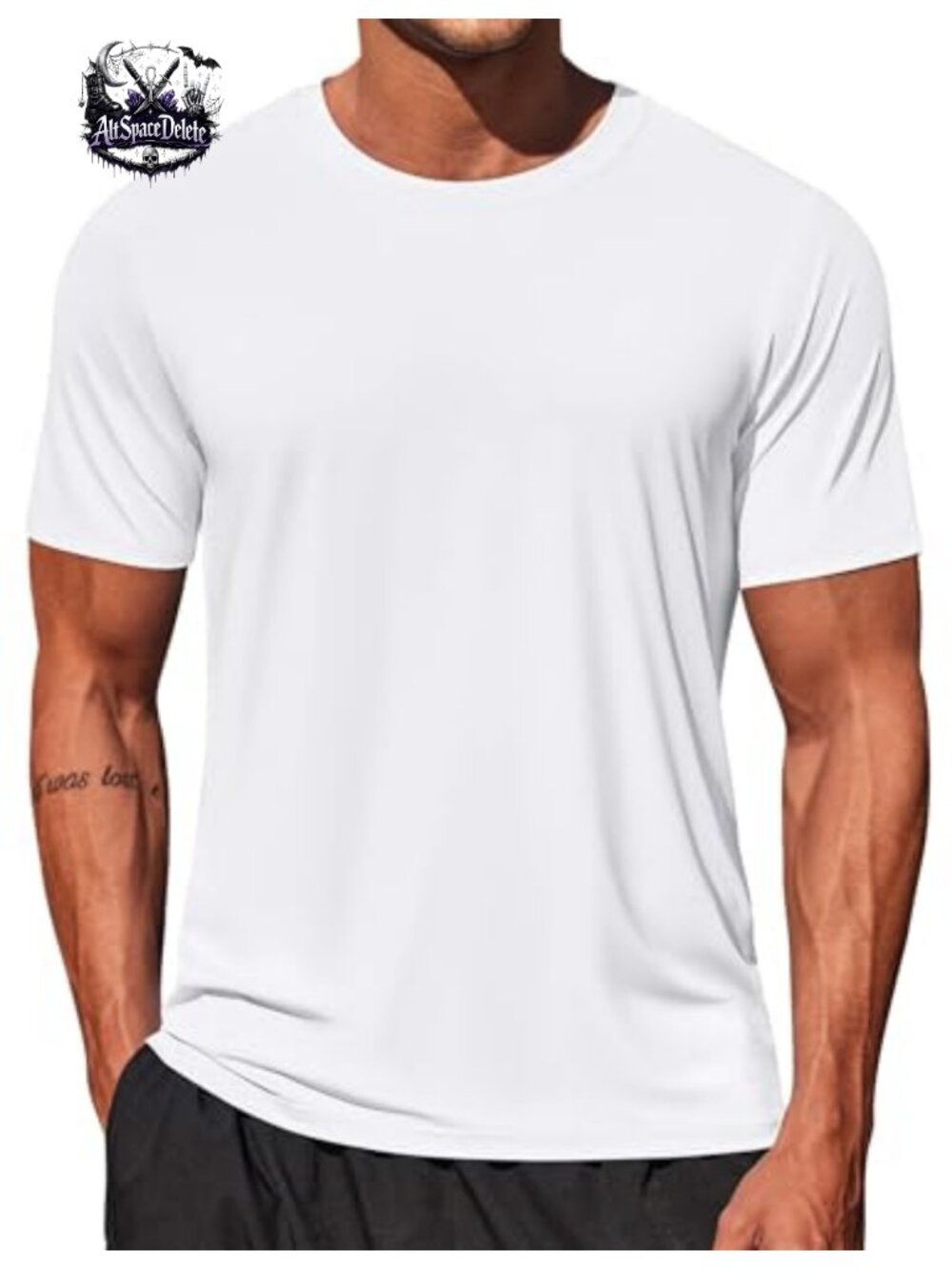Men's UPF 50+ Quick Dry Rash Guard Swim Shirt Short Sleeve